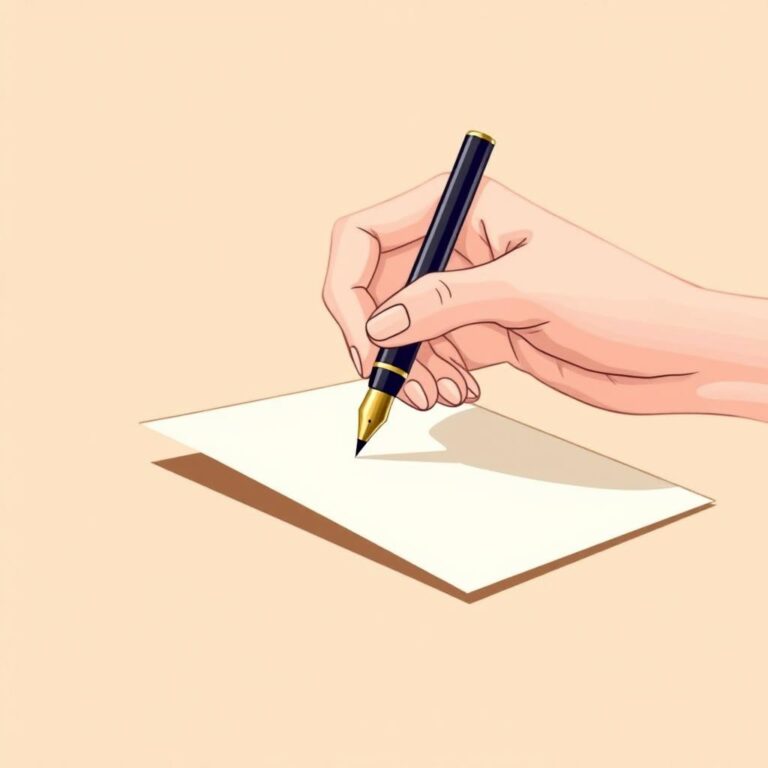 how to hold fountain pen